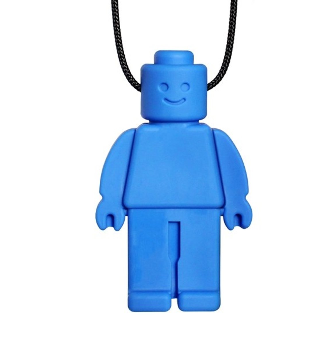 Bijtketting - Kauwketting | Lego design Robot Ronald - Blauw